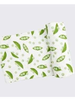 Angel Dear bamboo 45” x 45” swaddle blanket peas in a pod